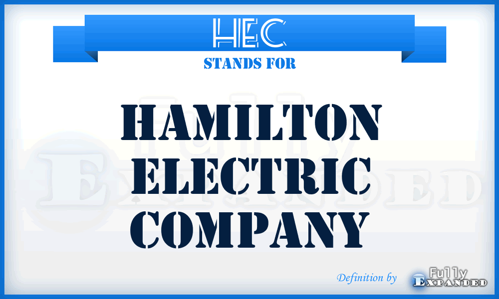HEC - Hamilton Electric Company