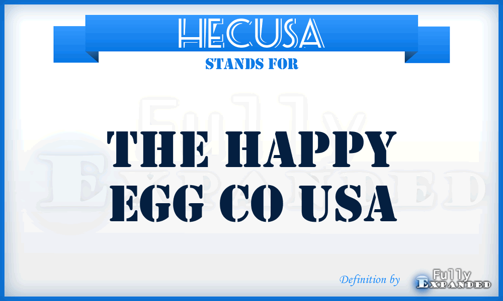 HECUSA - The Happy Egg Co USA