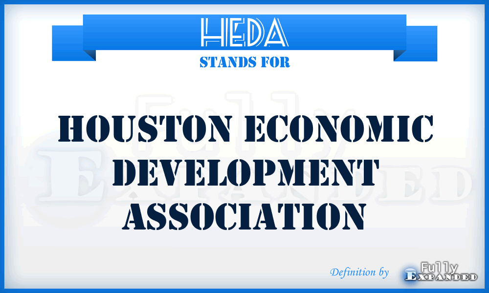 HEDA - Houston Economic Development Association