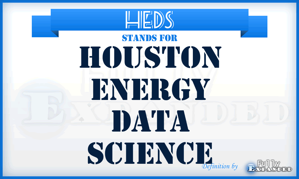 HEDS - Houston Energy Data Science