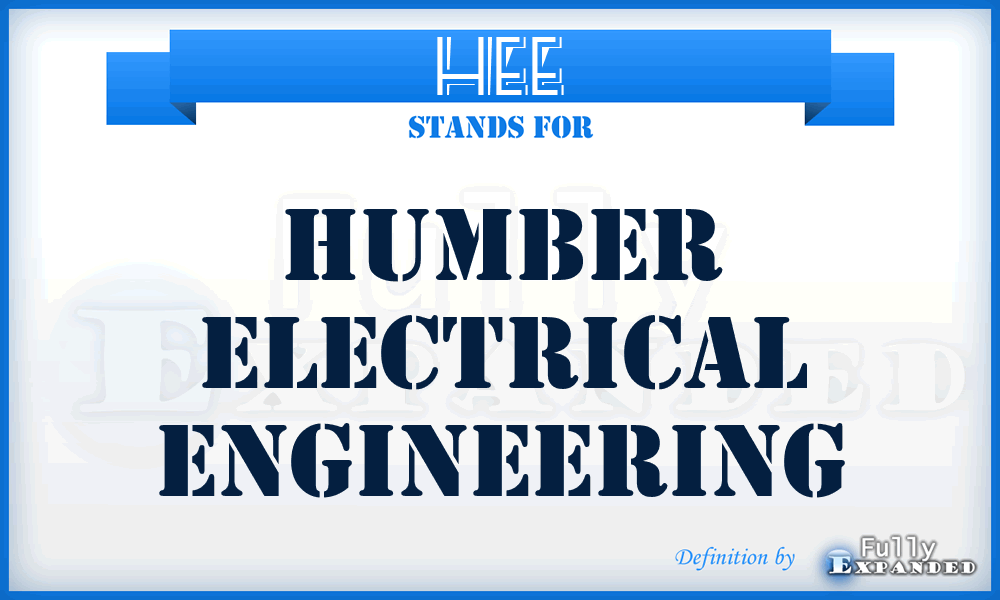 HEE - Humber Electrical Engineering