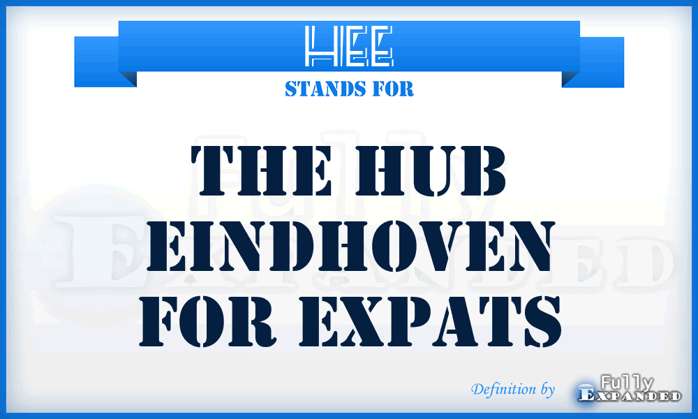 HEE - The Hub Eindhoven for Expats