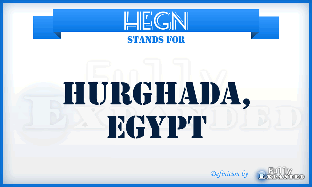 HEGN - Hurghada, Egypt