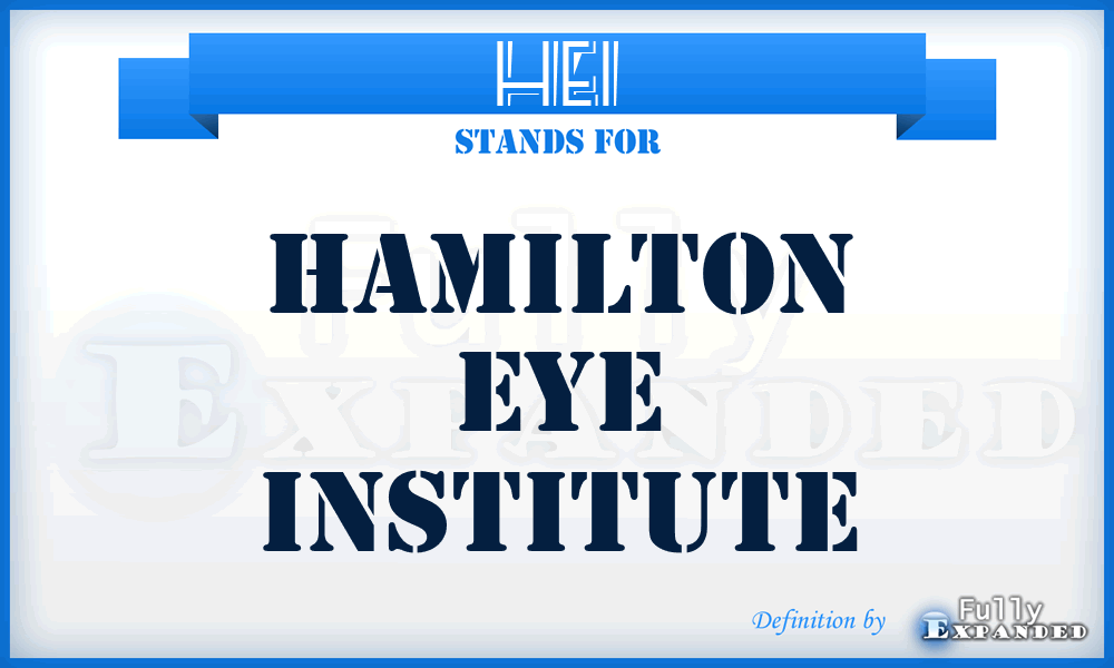 HEI - Hamilton Eye Institute