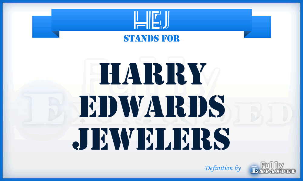 HEJ - Harry Edwards Jewelers