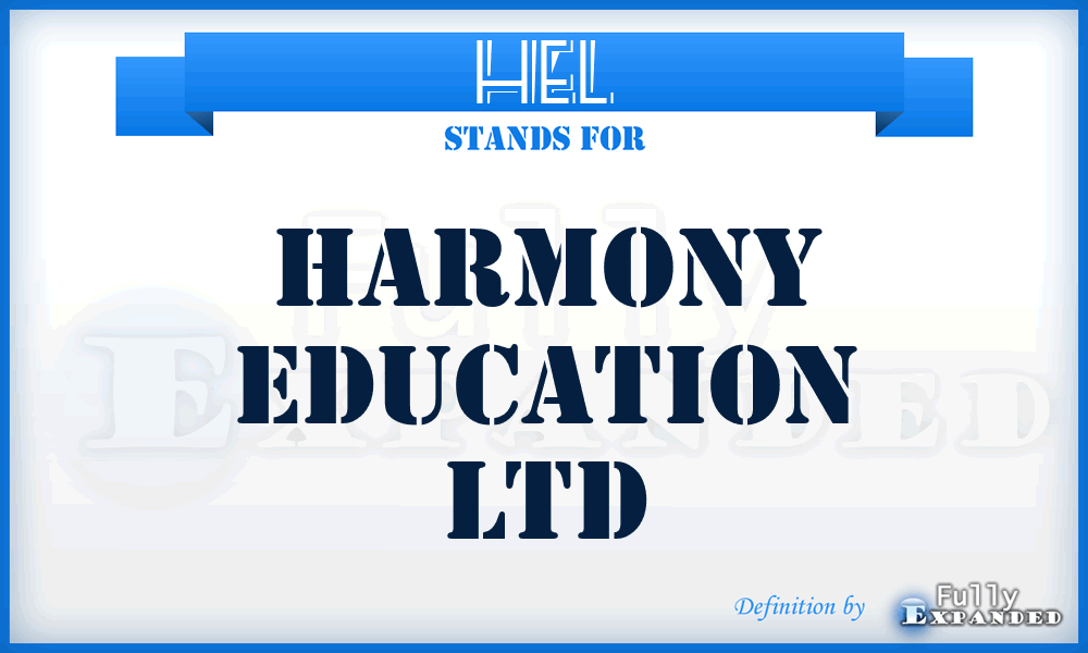 HEL - Harmony Education Ltd