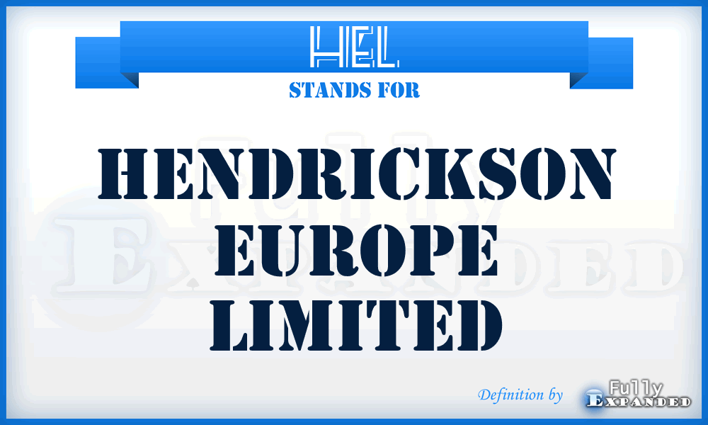HEL - Hendrickson Europe Limited