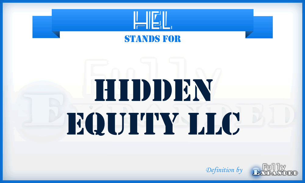 HEL - Hidden Equity LLC