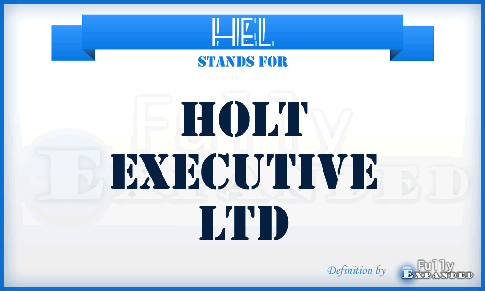HEL - Holt Executive Ltd