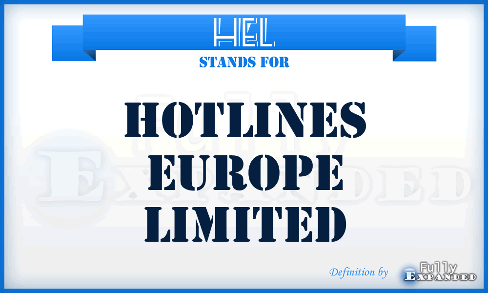 HEL - Hotlines Europe Limited