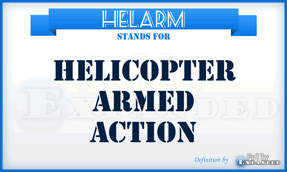 HELARM - Helicopter Armed Action