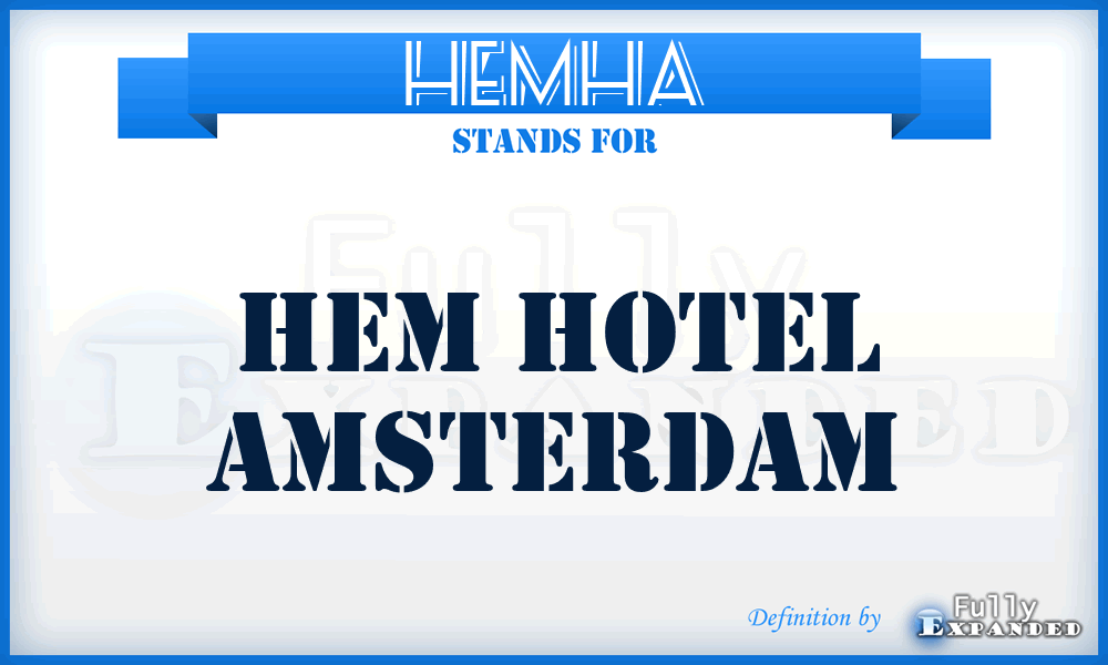 HEMHA - HEM Hotel Amsterdam