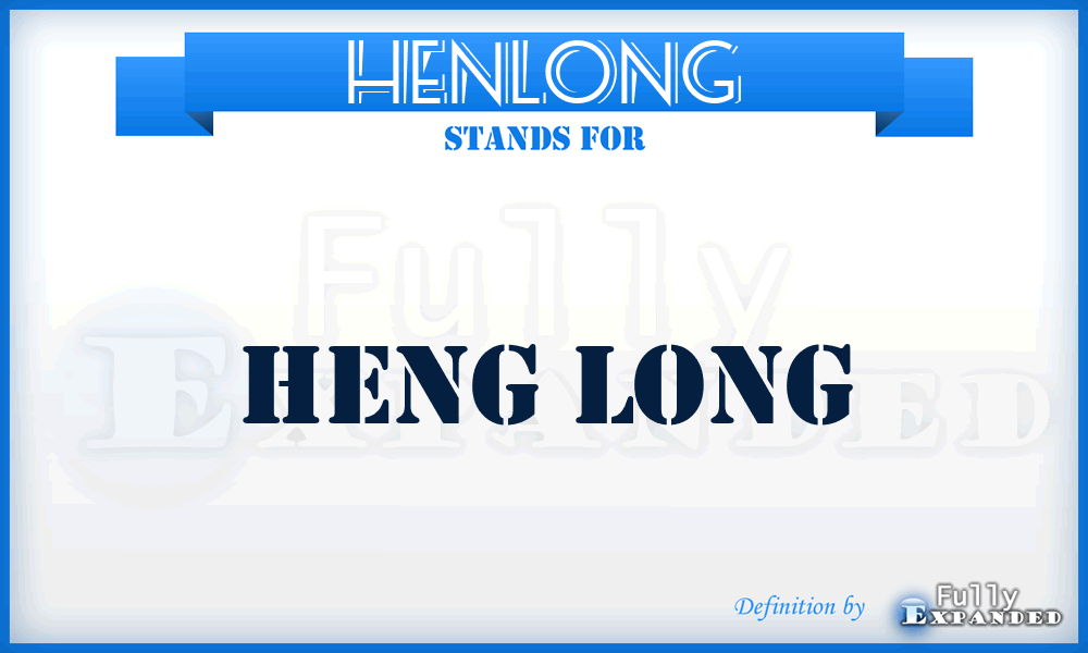 HENLONG - Heng Long