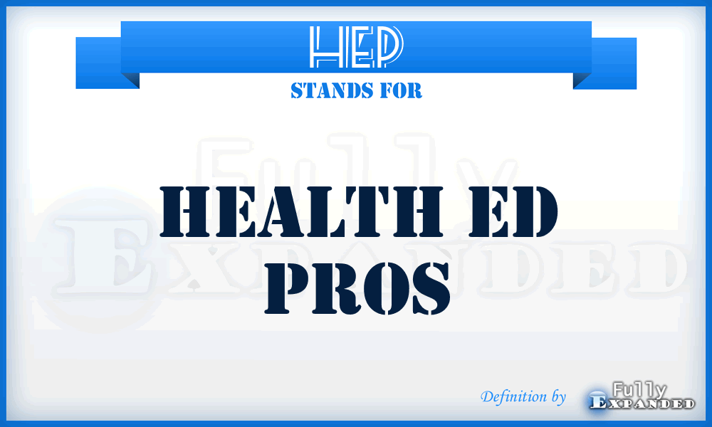HEP - Health Ed Pros