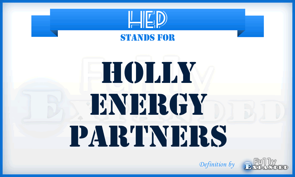 HEP - Holly Energy Partners