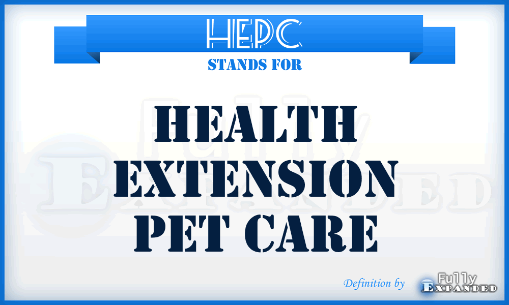 HEPC - Health Extension Pet Care