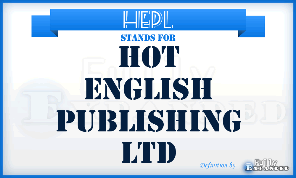 HEPL - Hot English Publishing Ltd