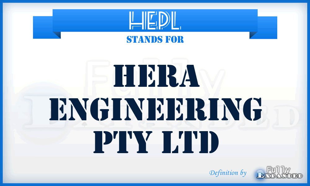 HEPL - Hera Engineering Pty Ltd