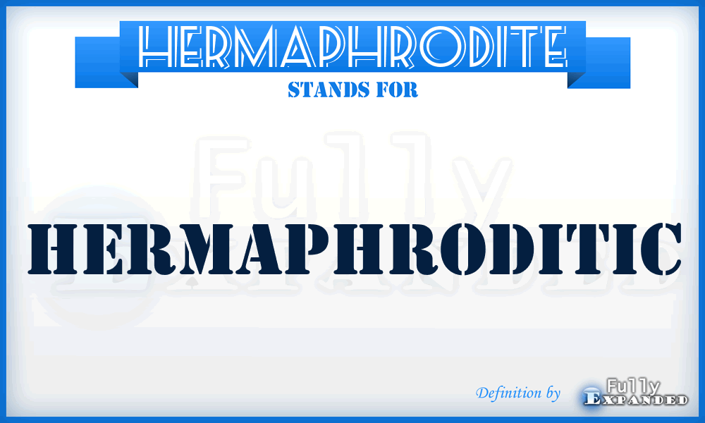HERMAPHRODITE - Hermaphroditic