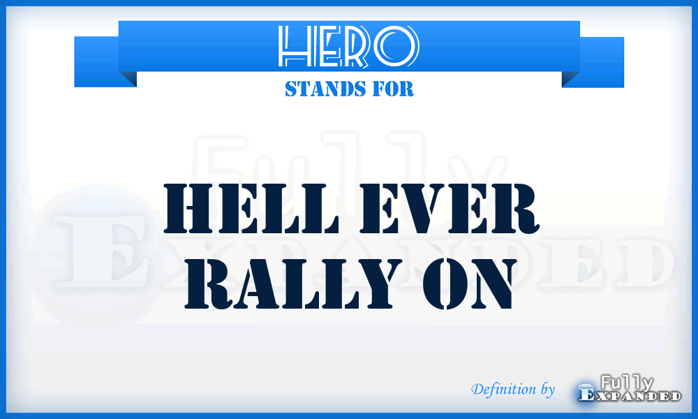 HERO - Hell Ever Rally On