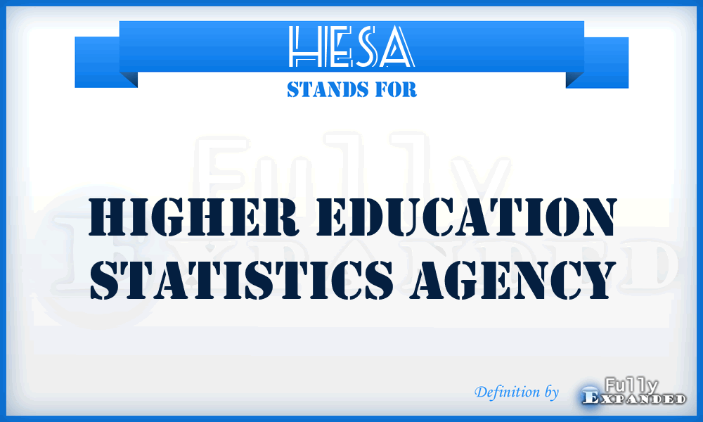 HESA - Higher Education Statistics Agency