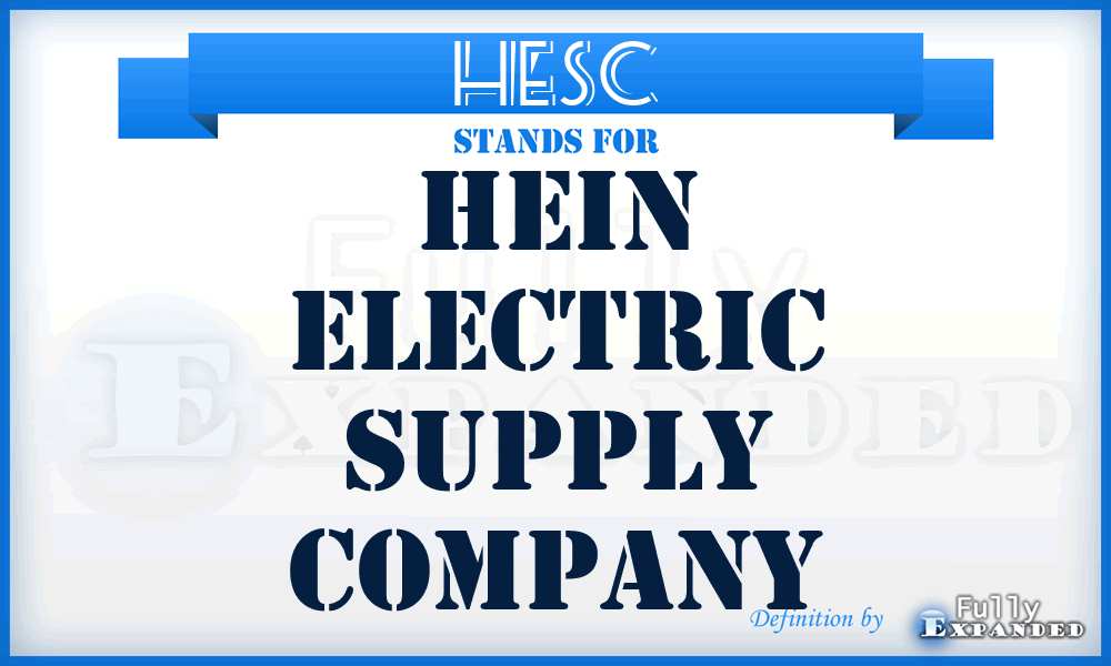 HESC - Hein Electric Supply Company