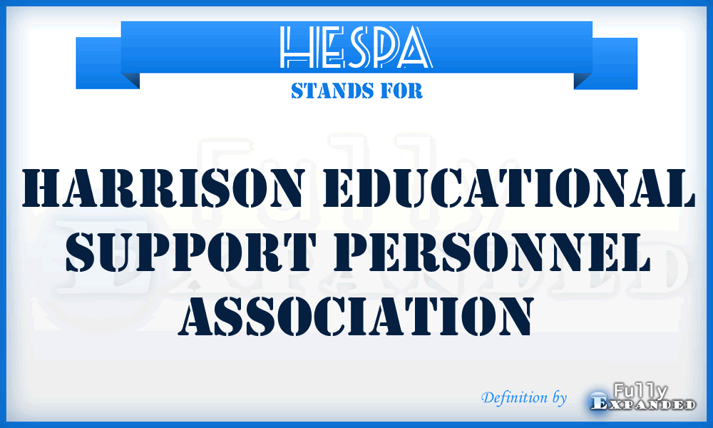 HESPA - Harrison Educational Support Personnel Association