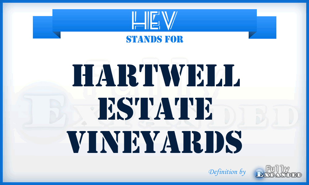 HEV - Hartwell Estate Vineyards