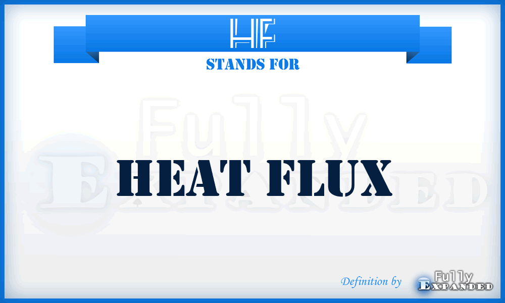 HF - Heat Flux