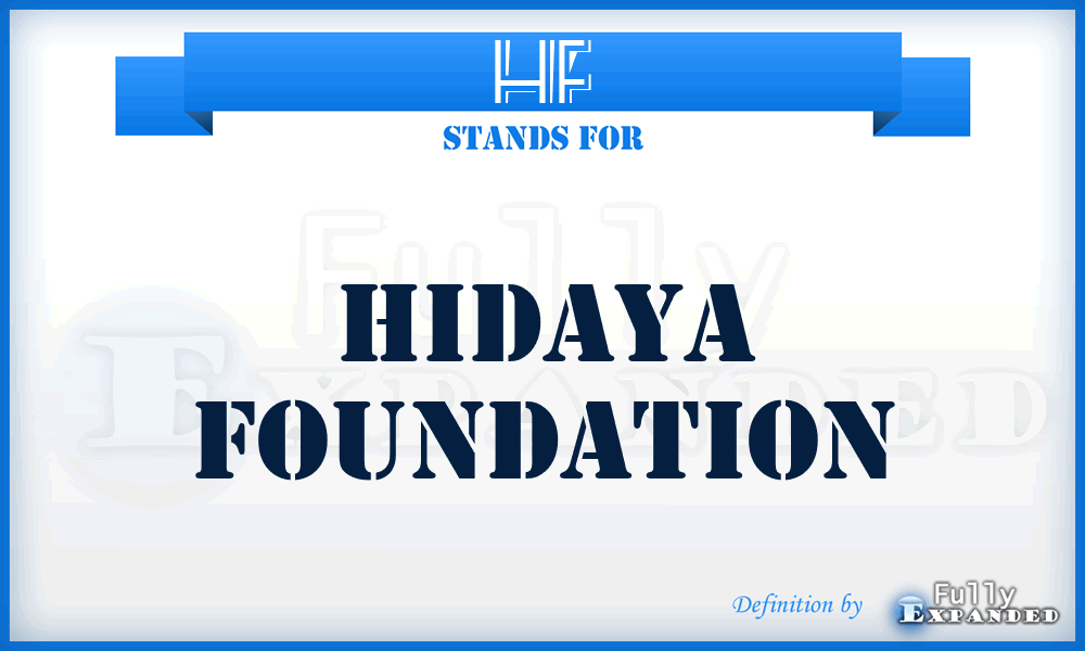 HF - Hidaya Foundation