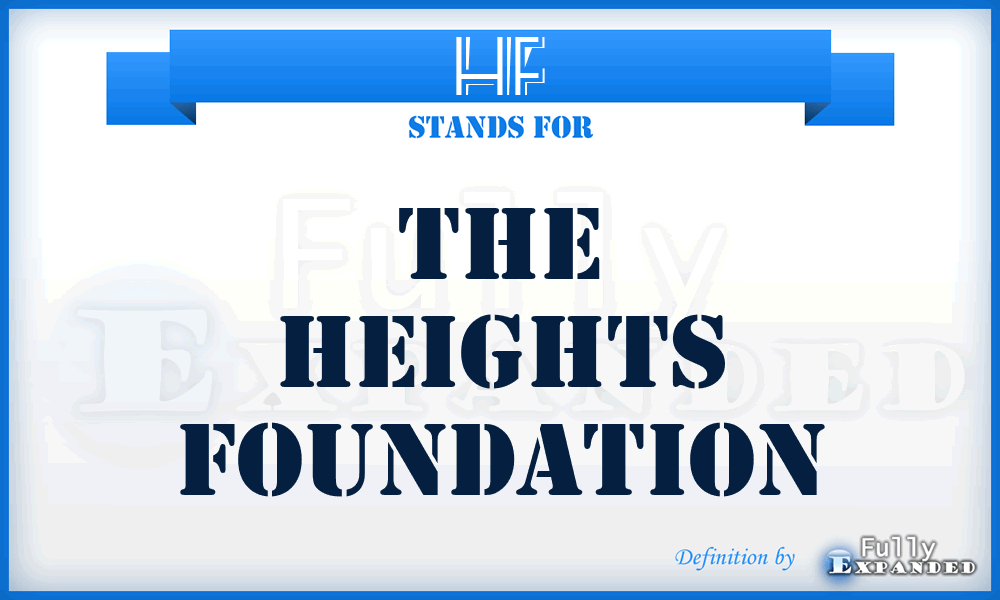 HF - The Heights Foundation
