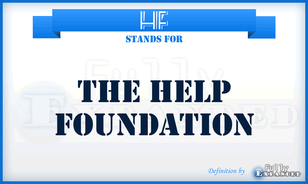 HF - The Help Foundation
