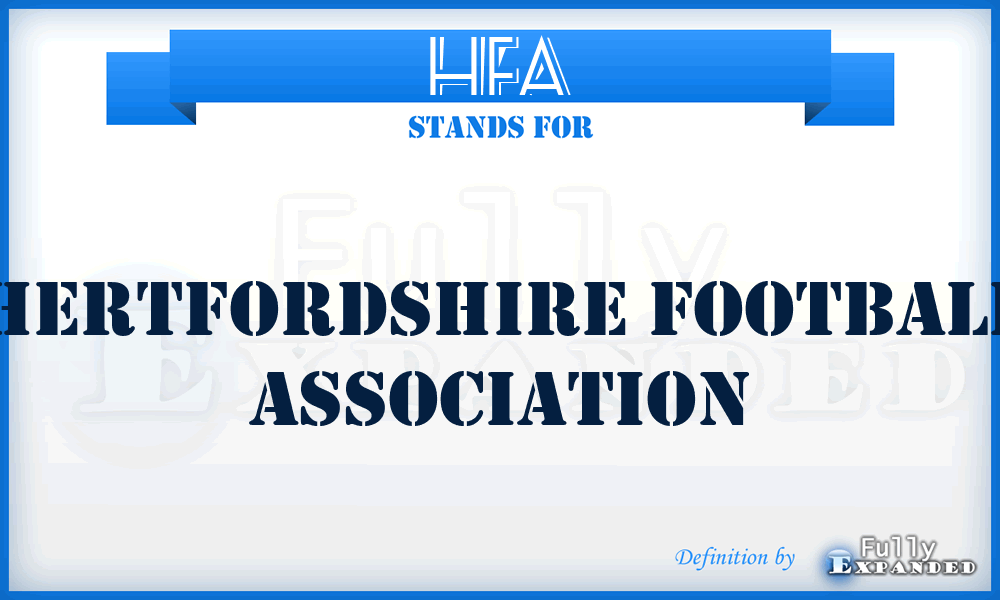 HFA - Hertfordshire Football Association