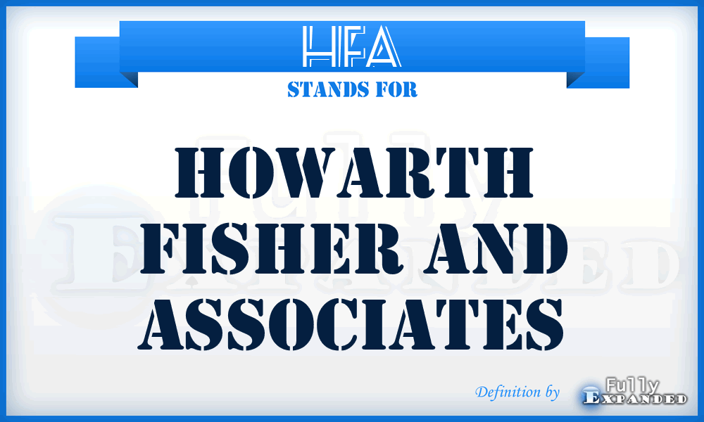 HFA - Howarth Fisher and Associates