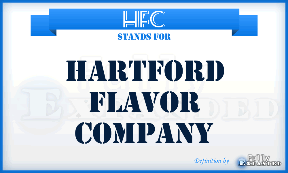 HFC - Hartford Flavor Company