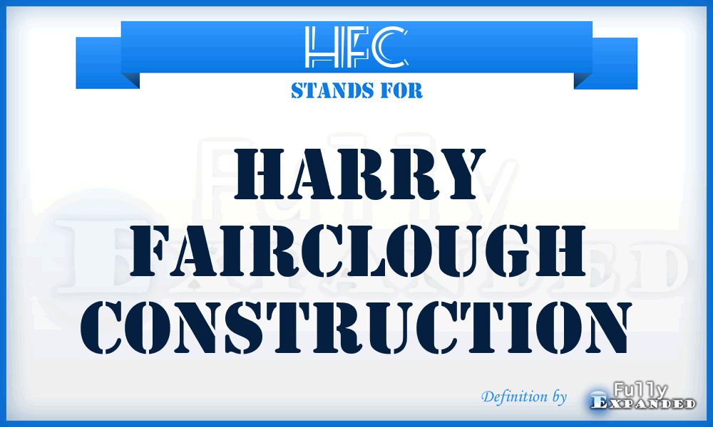 HFC - Harry Fairclough Construction