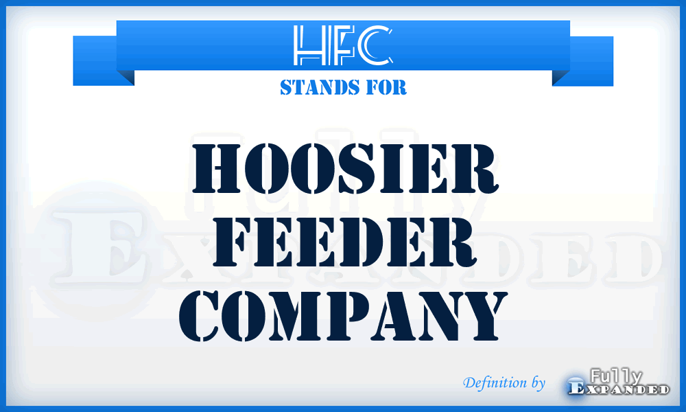 HFC - Hoosier Feeder Company