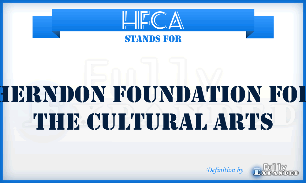HFCA - Herndon Foundation for the Cultural Arts