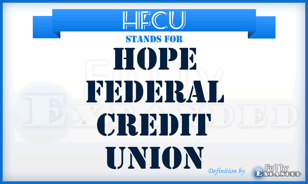 HFCU - Hope Federal Credit Union