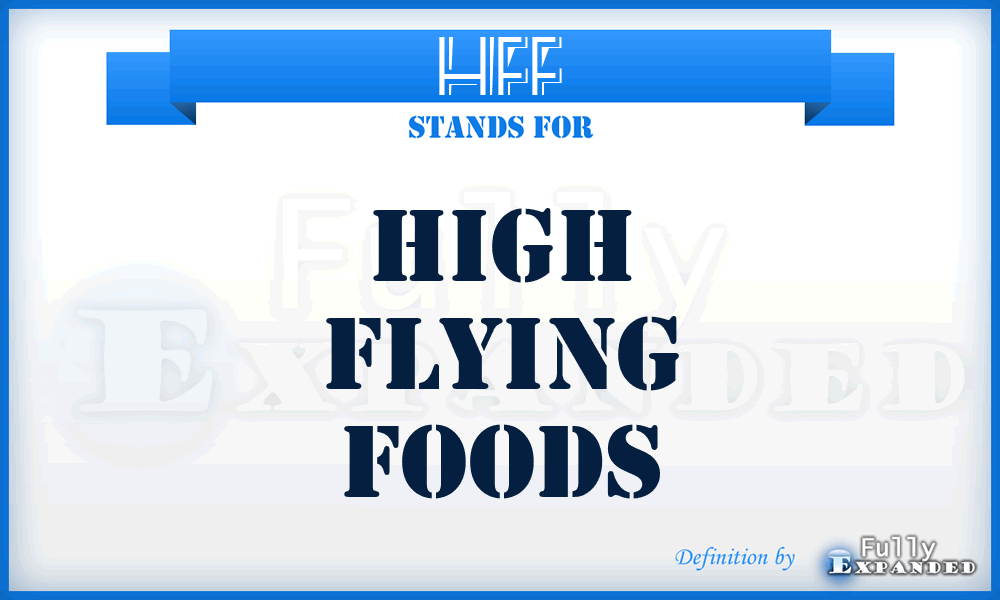 HFF - High Flying Foods