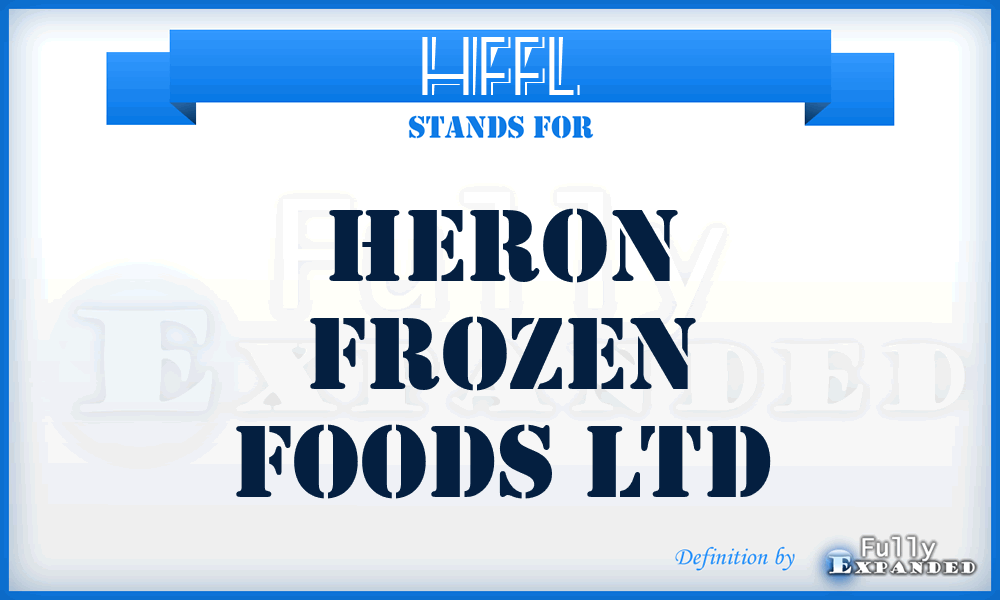 HFFL - Heron Frozen Foods Ltd