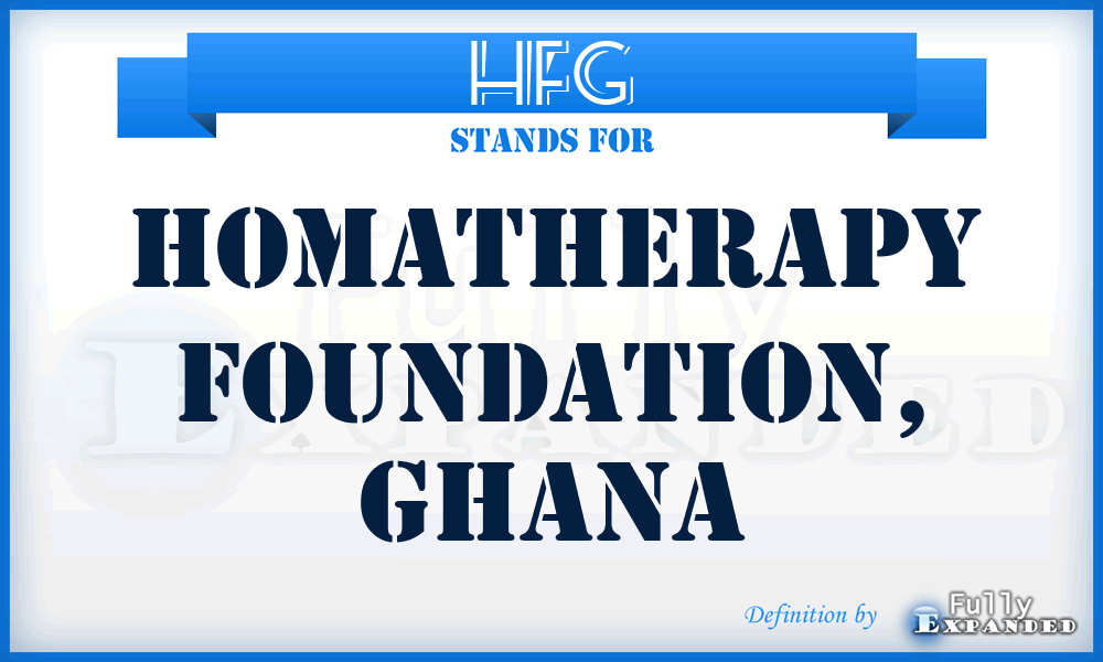 HFG - Homatherapy Foundation, Ghana