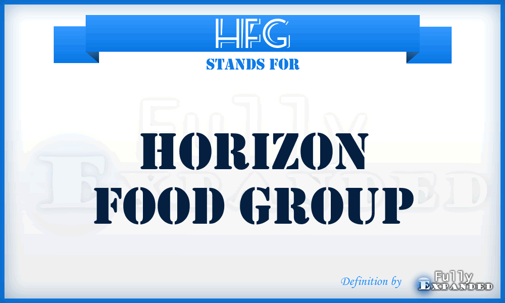 HFG - Horizon Food Group