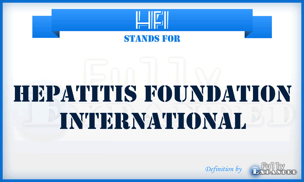 HFI - Hepatitis Foundation International