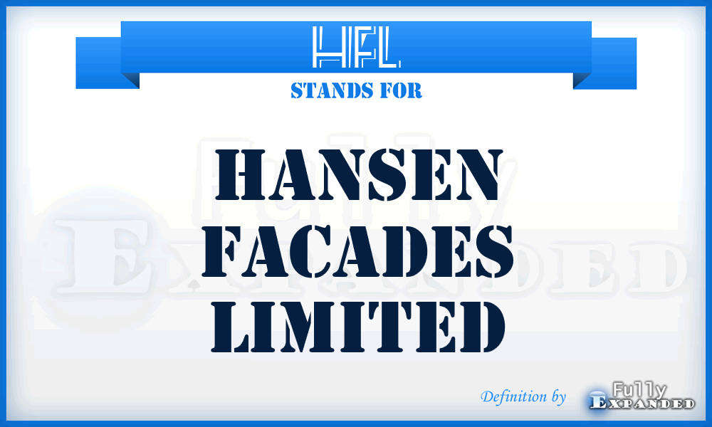 HFL - Hansen Facades Limited