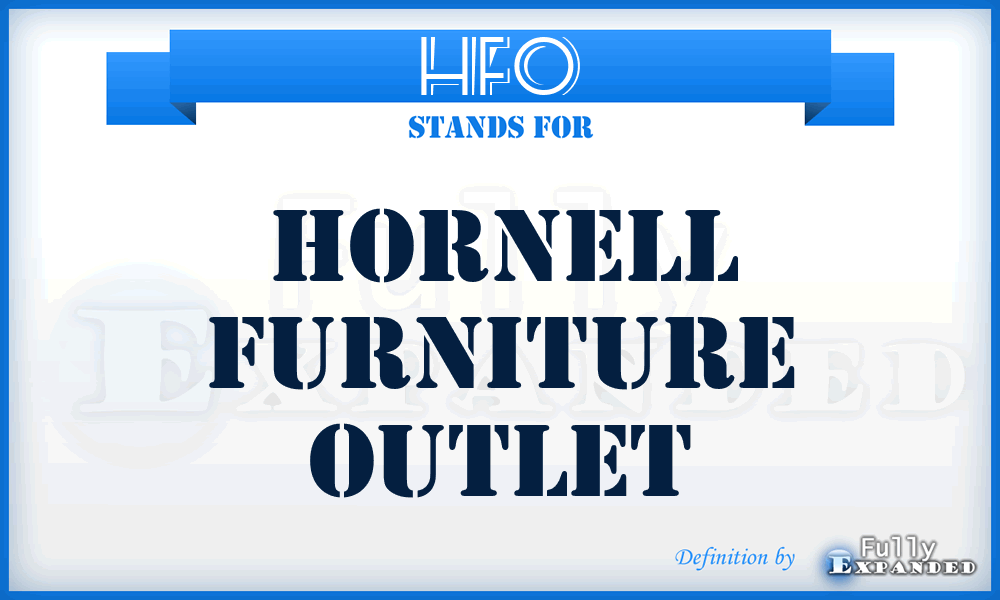 HFO - Hornell Furniture Outlet