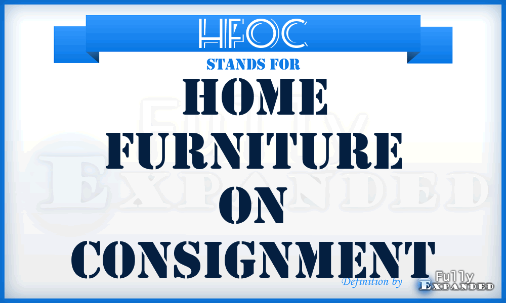 HFOC - Home Furniture On Consignment