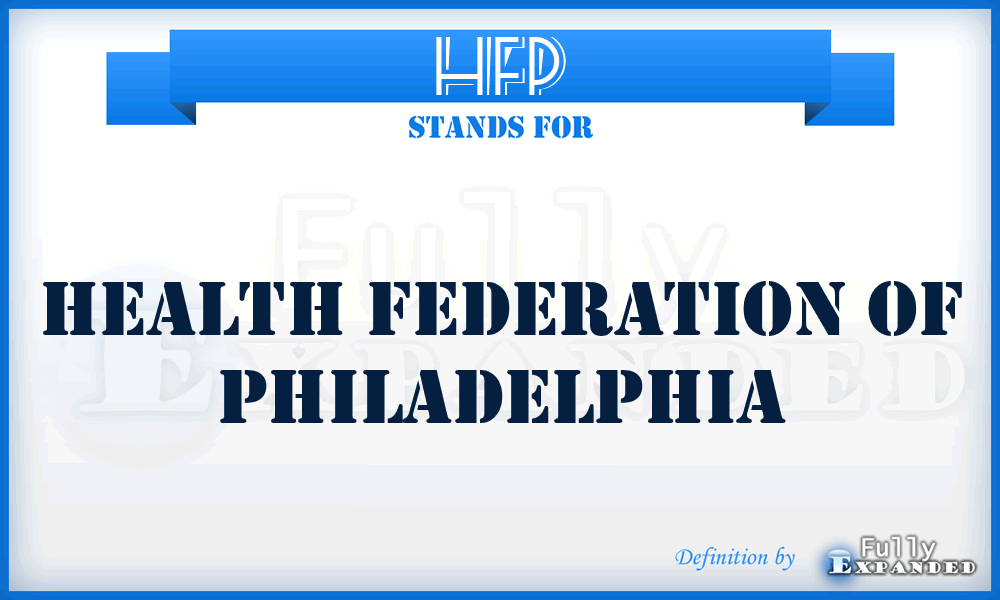 HFP - Health Federation of Philadelphia