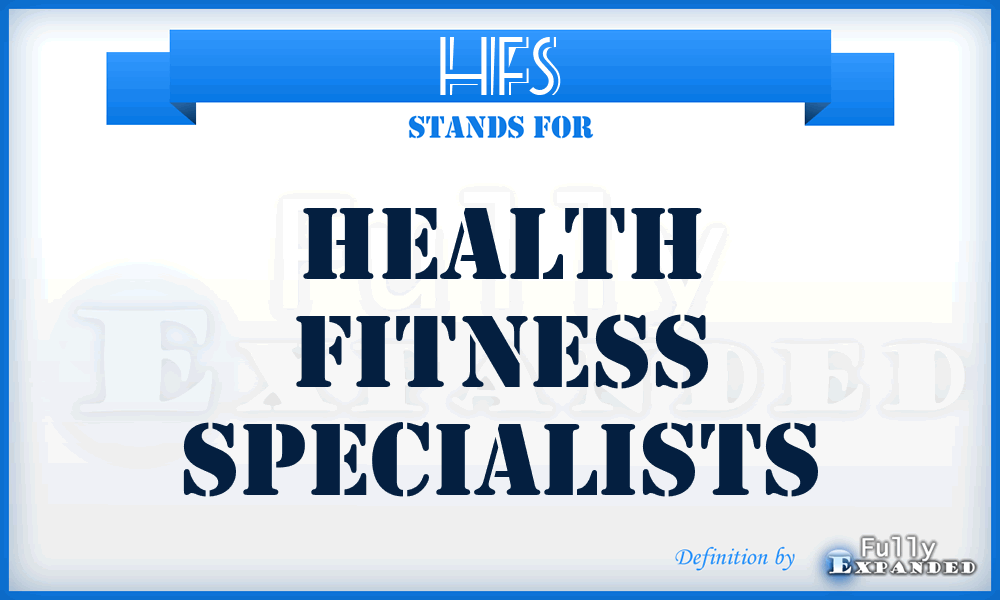 HFS - Health Fitness Specialists