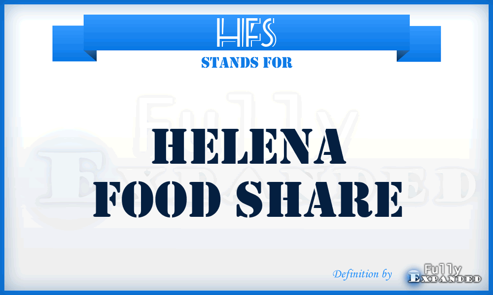 HFS - Helena Food Share